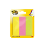 Segnapagina Post-it® Note Markers - giallo, rosa, verde - 25x76 mm
