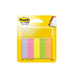 Segnapagina Post-it® Note Markers - giallo, arancio, rosa neon, rosa, verde - 15x50 mm