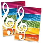 Maxi Musica - Formato A4 con pentegramma musicale - 100g - 16fogli