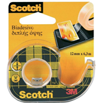 Nastro biadesivo Scotch® 665 e 666 - 12 mm x 6,3 m - senza liner