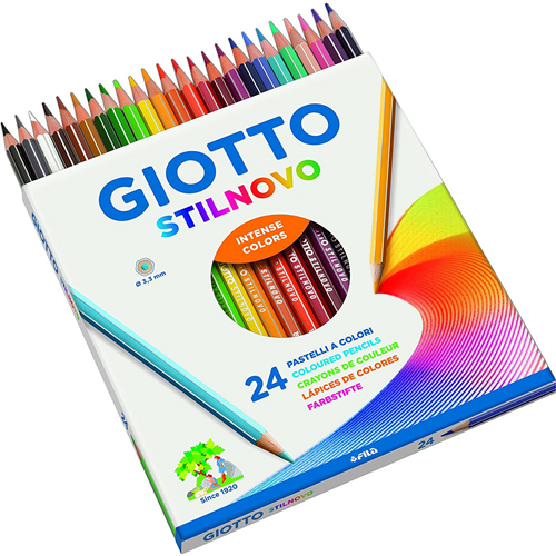 GIOTTO Stilnovo - Astuccio Da 18 Matite A Pastello Colorate, 3.3