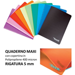 Maxi Quaderno Neon - Copertina in PPL - 20+1 ff - 5 mm