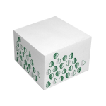Cubo con fogli per appunti - carta riciclata - 10x10 cm